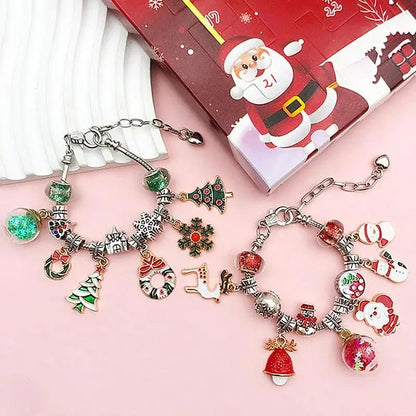 DIY 24 Days Christmas Countdown Calendar Bracelets Set 5