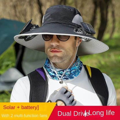 Solar Powered Fan Hat 5