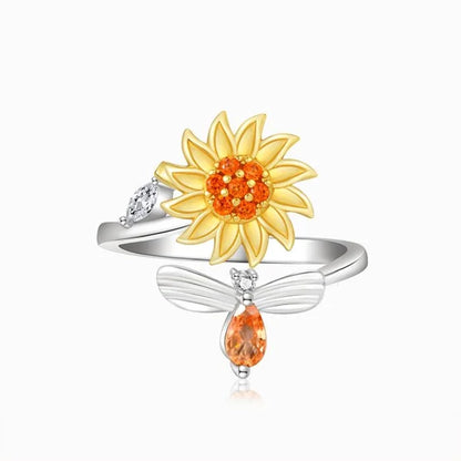 Sunflower Fidget Ring 5
