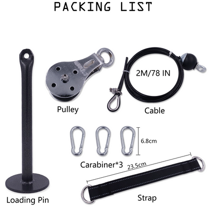 Home Workout Fitness Pulley Cable System 5