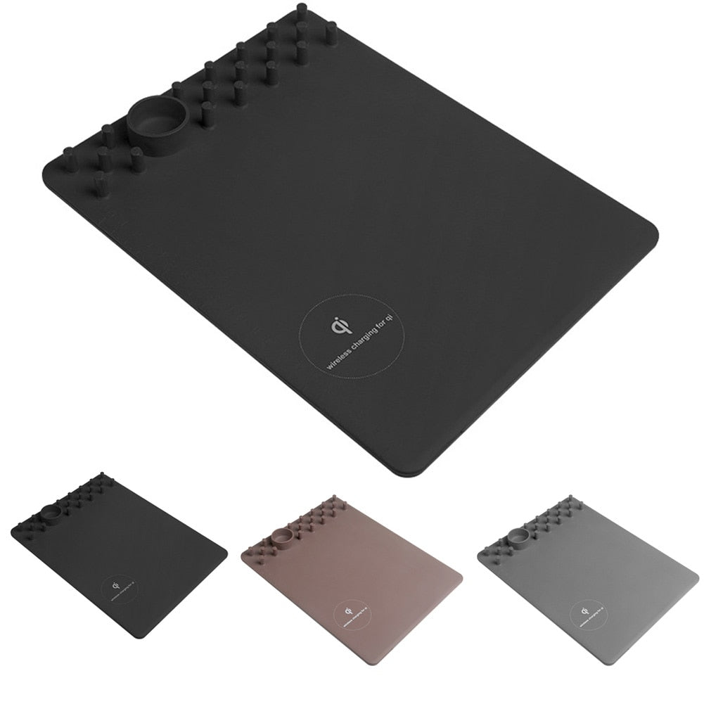 MULTI-FUNCTION ORGANIZER MOUSE PAD WITH WIRELESS CHARGING 5