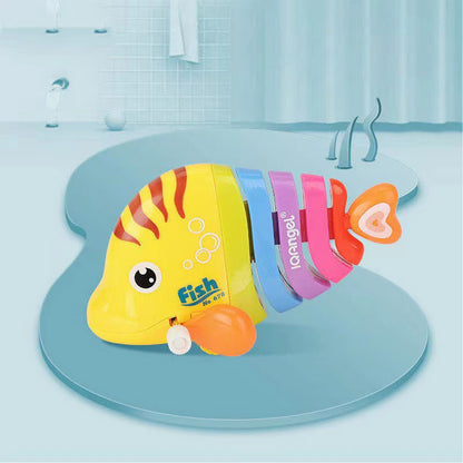 Plastic Wind-Up Wiggle Fish Toys-4PCS 5