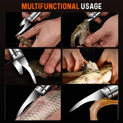5 in 1 Multifunctional Shrimp Deveiner and Peeler Knife Tool 5