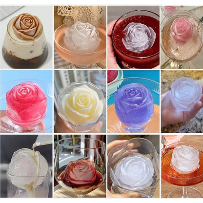 3D Rose Shaped Ice Mold 5