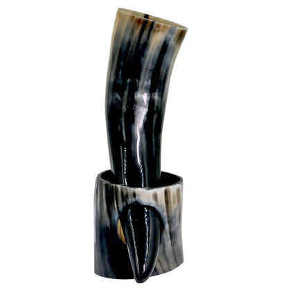 Viking Drinking Horn Mug with Stand 5