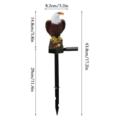 Eagle Figure Garden Solar Post 5
