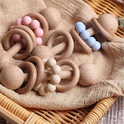 Personalised Wooden Rattle 5