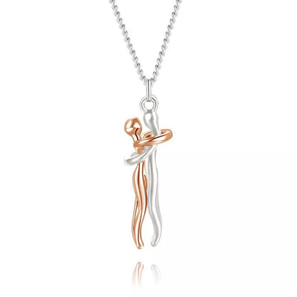 Couple Hugging Pendant Necklace 5