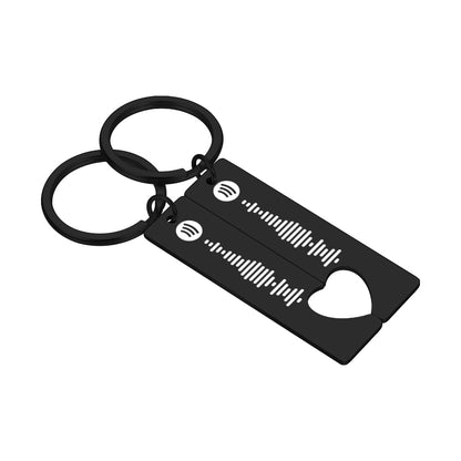 Custom Spotify Code Keychain Heart 5