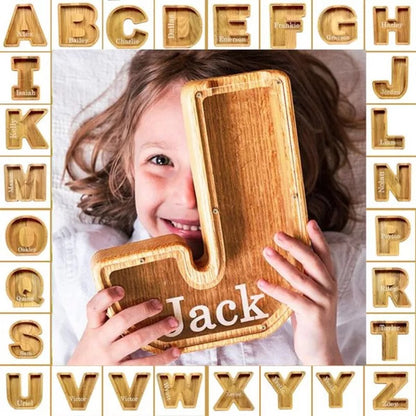Wooden Letter Piggy Bank 5