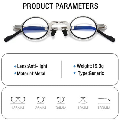 Screwless Titanium Ultra Light Folding Glasses 5