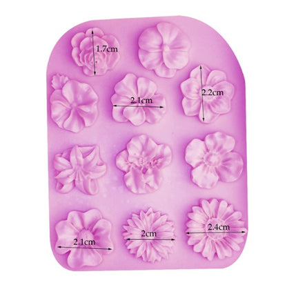Flowers Shape Silicon Mold Cake Border 5