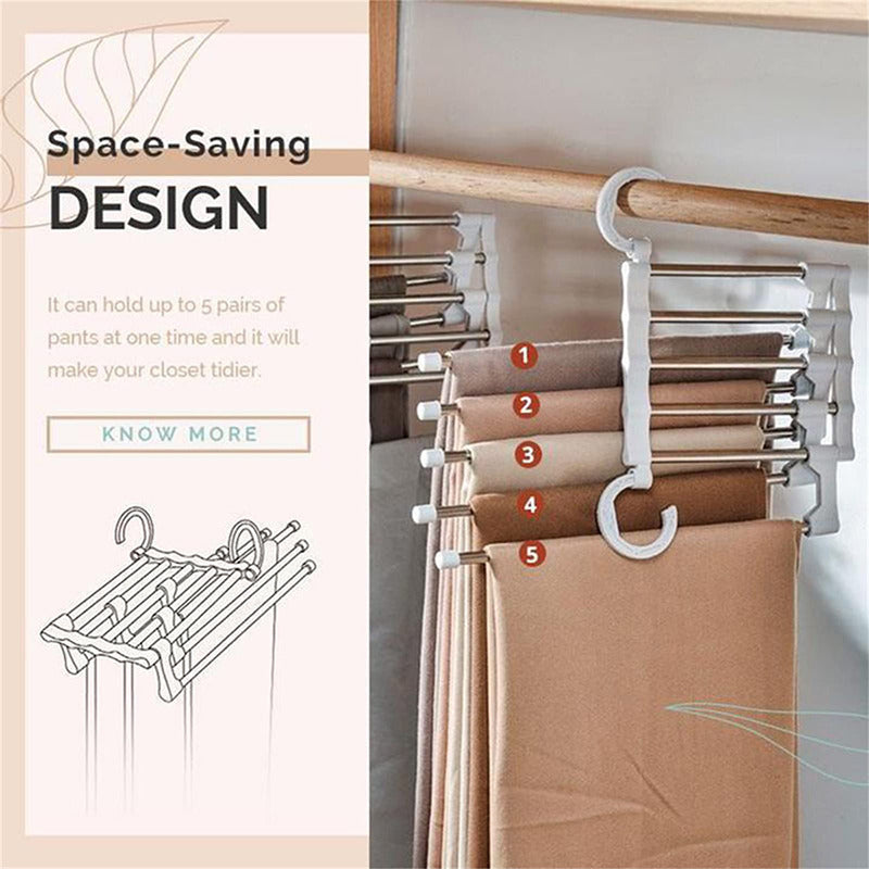 Multi-Functional Space Saving Pants Rack 5