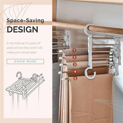 Multi-Functional Space Saving Pants Rack 5