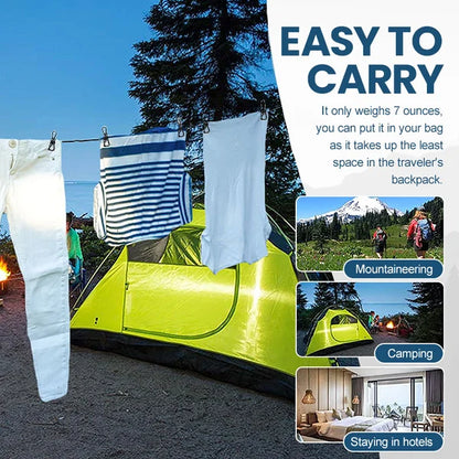 Portable Clothesline for Camping/Backyard/RV 5