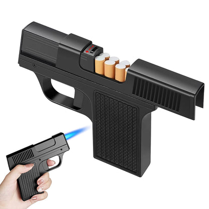 Gun Cigarette Case with Torch Lighter 5