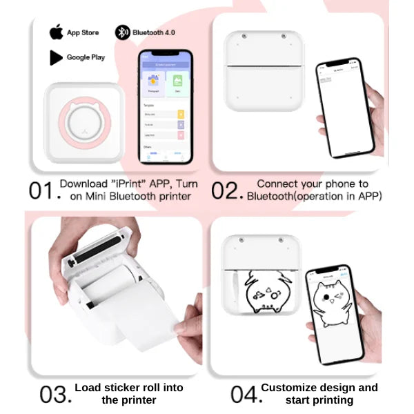Mini Instant Sticker Printer 5