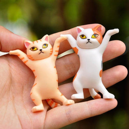 (5PCs) Magnetic Cute Dance Cat Multifunction Holders 5