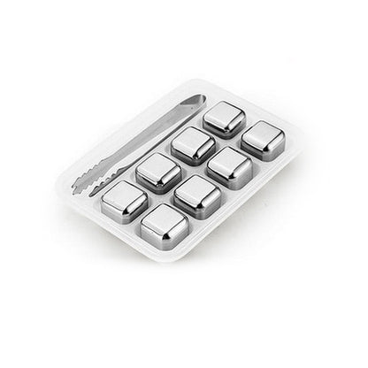 4 PCS Stainless Steel Cocktail Cubes 5