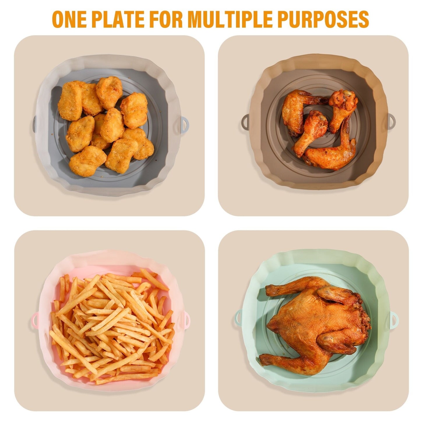Air Fryer Silicone Baking Tray 5