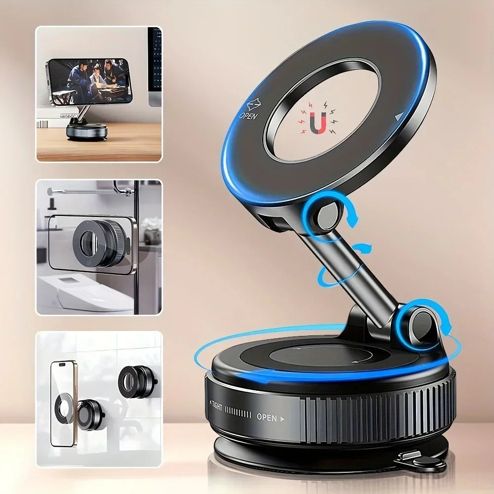360° Adjustable Vacuum Magnetic Car Phone Holder 5