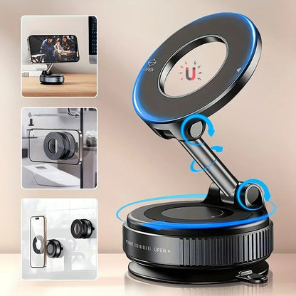 360° Adjustable Vacuum Magnetic Car Phone Holder 5