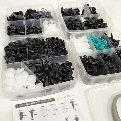 Car Retainer Clips & Fastener Remover Box Set 5