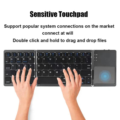 Folding Wireless Bluetooth Keyboard 5