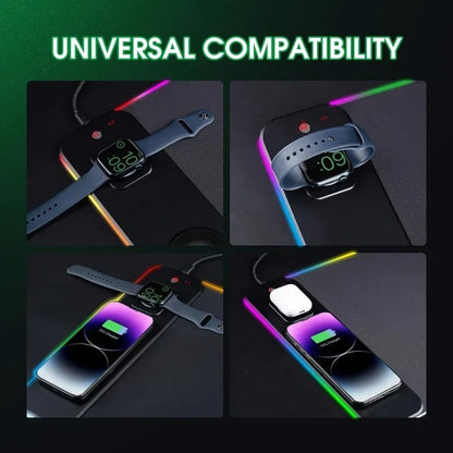 RGB Smart Charging Gaming Desk Mat 5