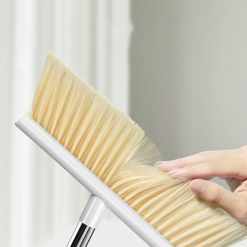 Stainless Steel Built-In Comb Rotating Broom 5