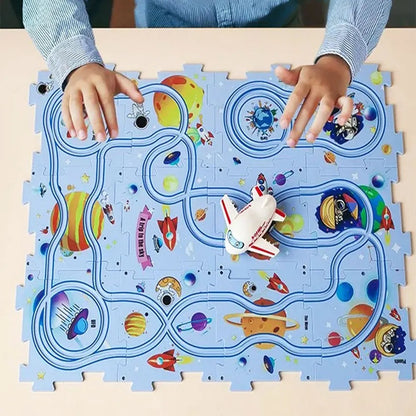 Children's Educational Puzzle Track Car Play Set 5