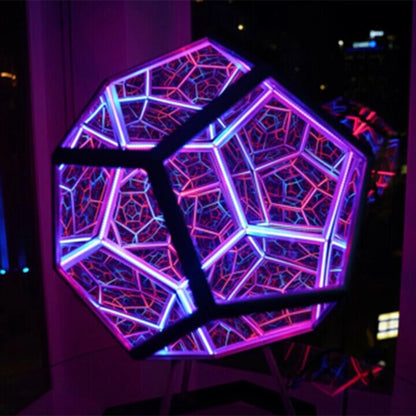 Infinite Dodecahedron Color Art Light 5