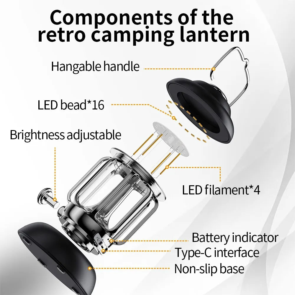 Retro Portable Camping Lantern 5