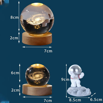 Luminous 3D Glowing Crystal Globe 5