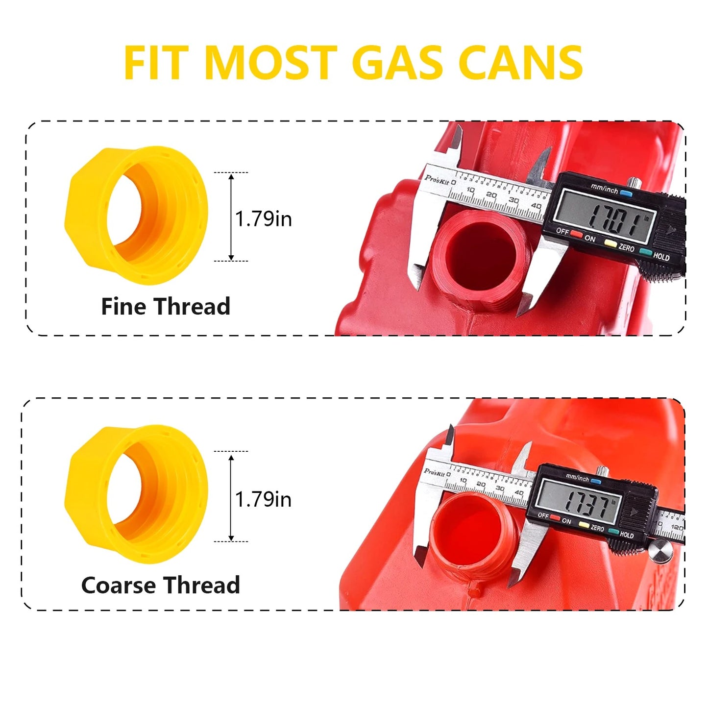 Replacement Gas Can Spout -Set with 8MM Drill 5