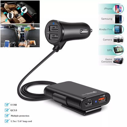 Four Ports Car Fast Charger 5