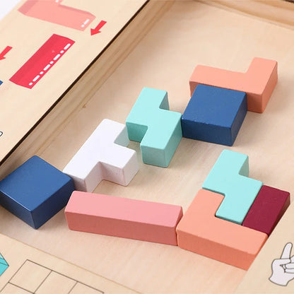 Montessori Wooden Tetris 5