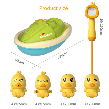 Cute Duck Bathtub Boat Toy – Interactive Water Spray with 3 Emotional Duck Characters for Toddlers 5