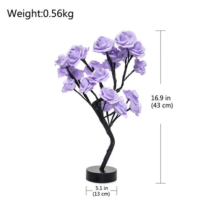 LED Rose Tree Table Lamp 5