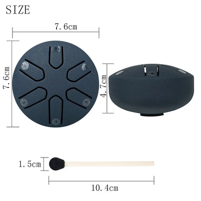 Mini Steel Tongue Drum Kit (3 Inch) 5