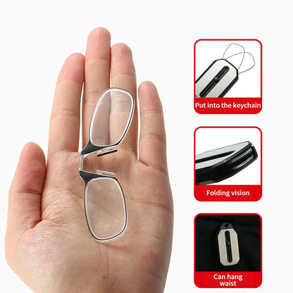 Folding Legless Nose Clip Reading Glasses 5