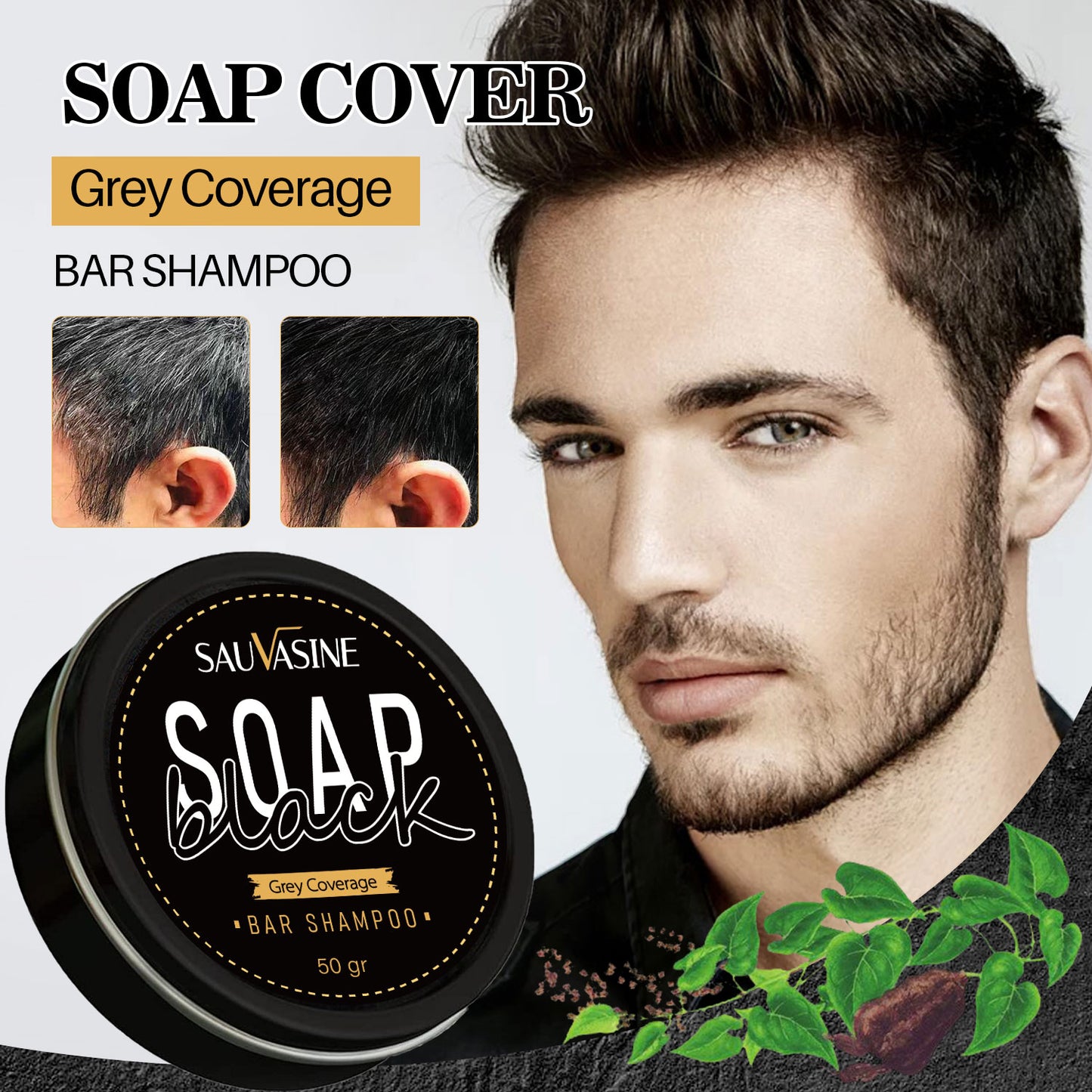 Natural Grey Hair Removal Soap 5