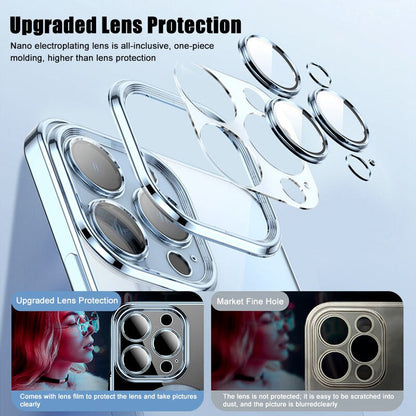Clean Lens Luxury Transparent Plating Logo  iPhone Case 5
