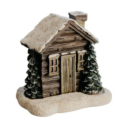 Log Cabin Incense Burner with Smoking Chimney 5