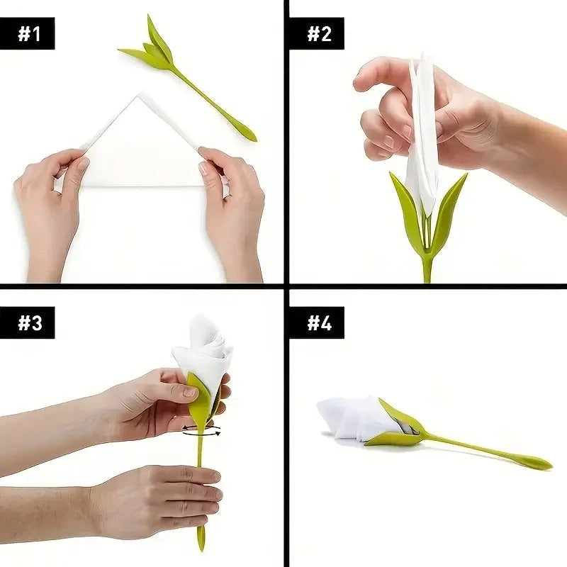 Creative Napkin Flower Holder -10PCS 5