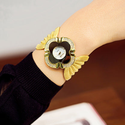 Elegant Butterfly Gold Watch 5