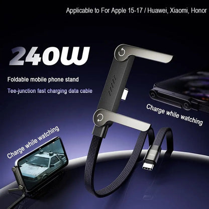 FlexCharge 2-in-1 Fast Charging Cable & Phone Stand 5