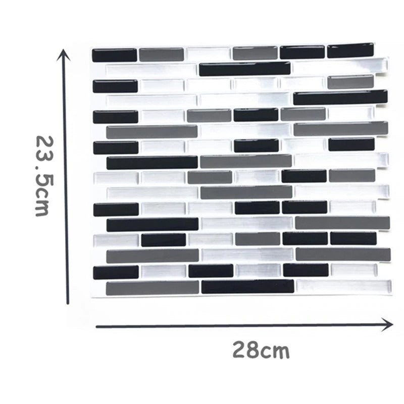 Crystal Tile Self-adhesive 3D Wall Sticker 5PCS+3Free 5