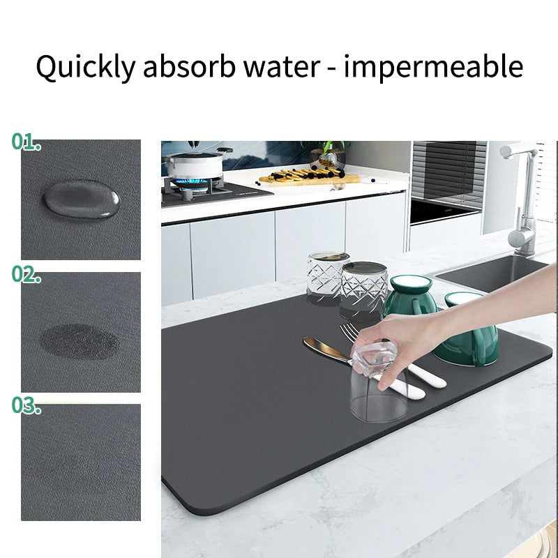 Multi-Purpose Super Absorbent Kitchen Counter Drying Mat 5