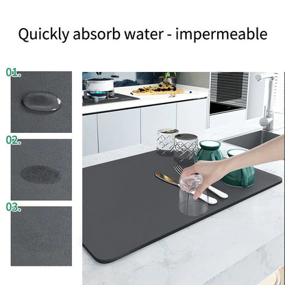Multi-Purpose Super Absorbent Kitchen Counter Drying Mat 5